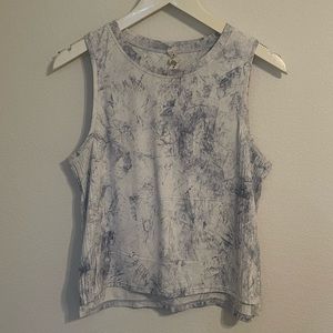 Lululemon athletic tank top, loose fitting, Blue/white, size small